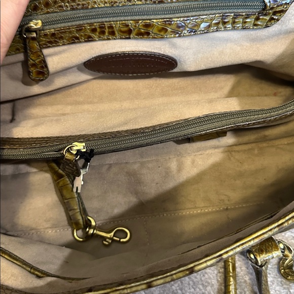 Brahmin Python Alligator Crocodile Genuine Leather Reptile Bag GUC WITH KEY - Picture 5 of 9